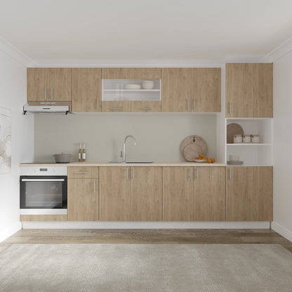 Corp Superior haaus Karo, 1 Usa, Lemn Natural/Alb, 40 x 30 x 60 cm