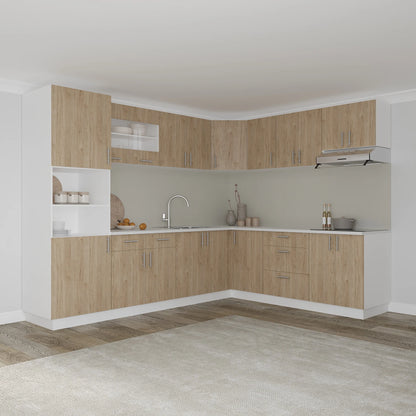 Corp Baza haaus Colt Karo, Lemn Natural/Alb, 98 x 50 x 80 cm