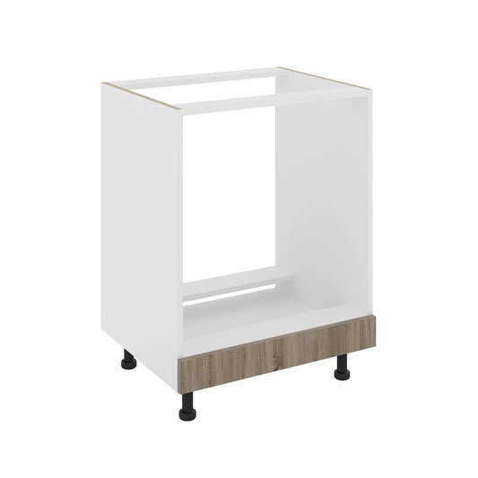 Corp haaus Cuptor Karo, Stejar Sonoma Inchis/Alb, 60 x 50 x 80 cm