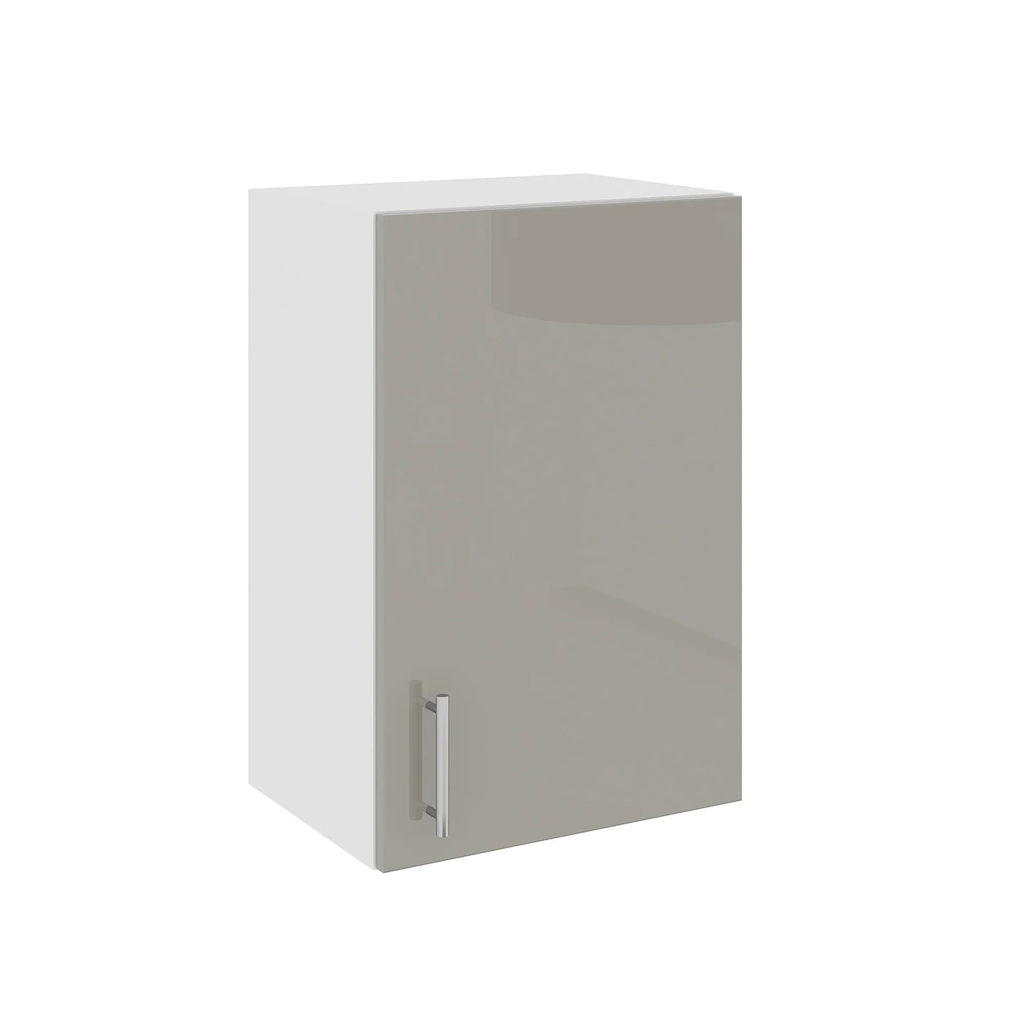 Corp Superior haaus Karo, 1 Usa, Gri Lucios/Alb, MDF, 40 x 30 x 60 cm