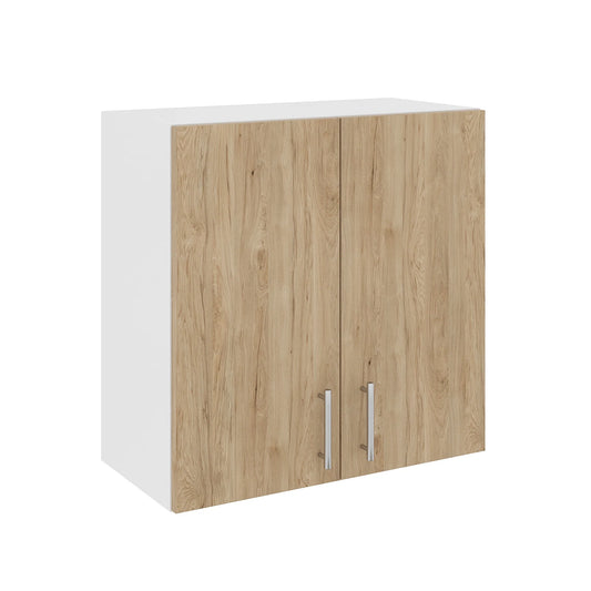 Corp Superior haaus Karo, 2 Usi, Lemn Natural/Alb, 60 x 30 x 60 cm