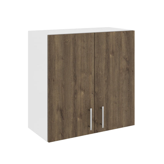Corp Superior haaus Karo, 2 Usi, Stejar Bronz/Alb, 60 x 30 x 60 cm