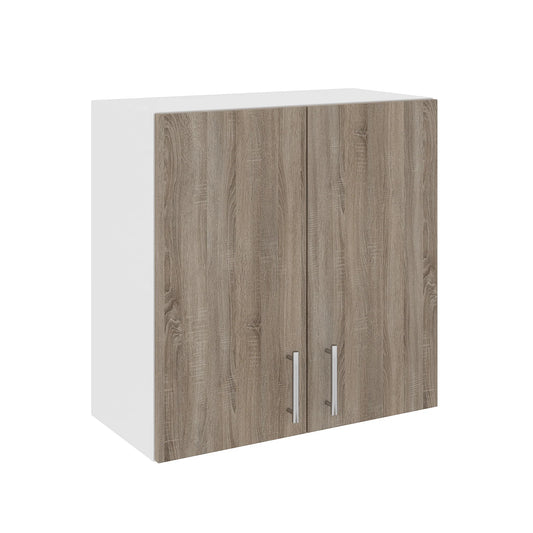Corp Superior haaus Karo, 2 Usi, Stejar Sonoma Inchis/Alb, 60 x 30 x 60 cm