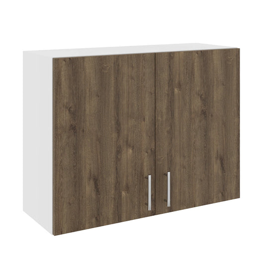 Corp Superior haaus Karo, 2 Usi, Stejar Bronz/Alb, 80 x 30 x 60 cm