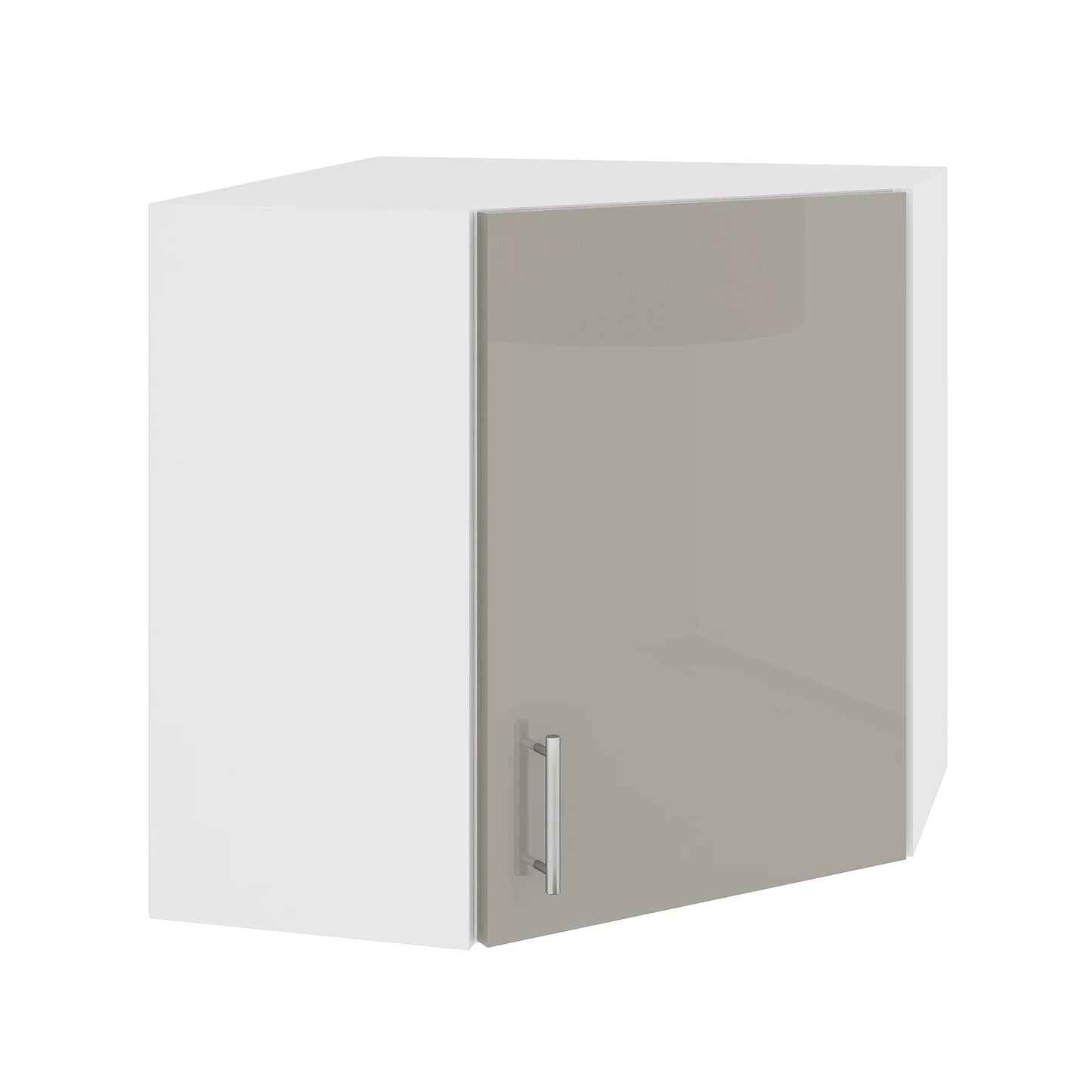 Corp Superior haaus Colt Karo, Gri Lucios/Alb, MDF, 60 x 60 x 60 cm