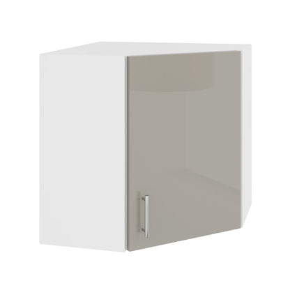 Corp Superior haaus Colt Karo, Gri Lucios/Alb, MDF, 60 x 60 x 60 cm