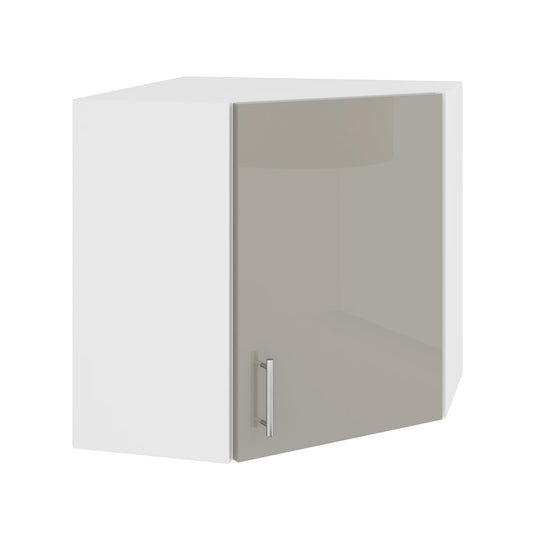 Corp Superior haaus Colt Karo, Gri Lucios/Alb, MDF, 60 x 60 x 60 cm