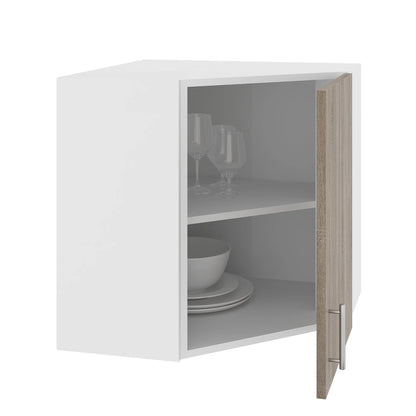 Corp Superior haaus Colt Karo, Stejar Somona Inchis/Alb, 60 x 60 x 60 cm