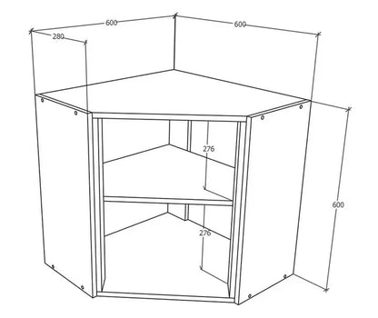 Corp Superior haaus Colt Karo, Alb, 60 x 60 x 60 cm