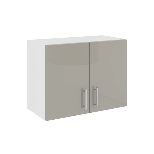 Corp Superior haaus Hota Karo, Gri Lucios/Alb, MDF, 60 x 30 x 45 cm