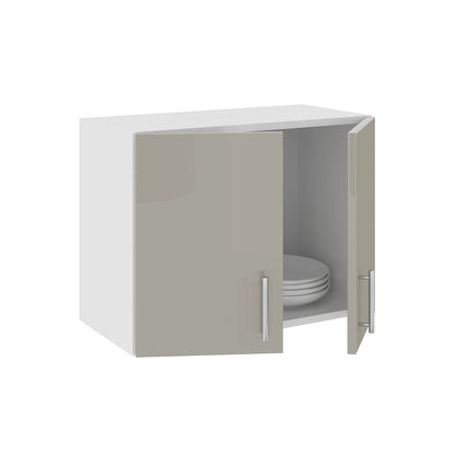 Corp Superior haaus Hota Karo, Gri Lucios/Alb, MDF, 60 x 30 x 45 cm