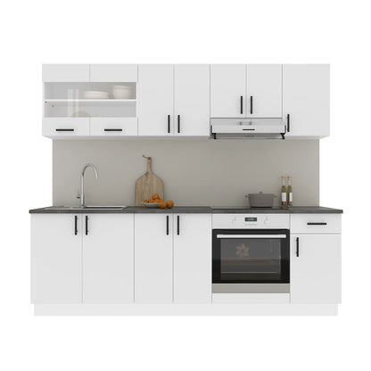 Set Bucatarie haaus Karo V15, Alb, Blat Thermo 28 mm, L 240 cm
