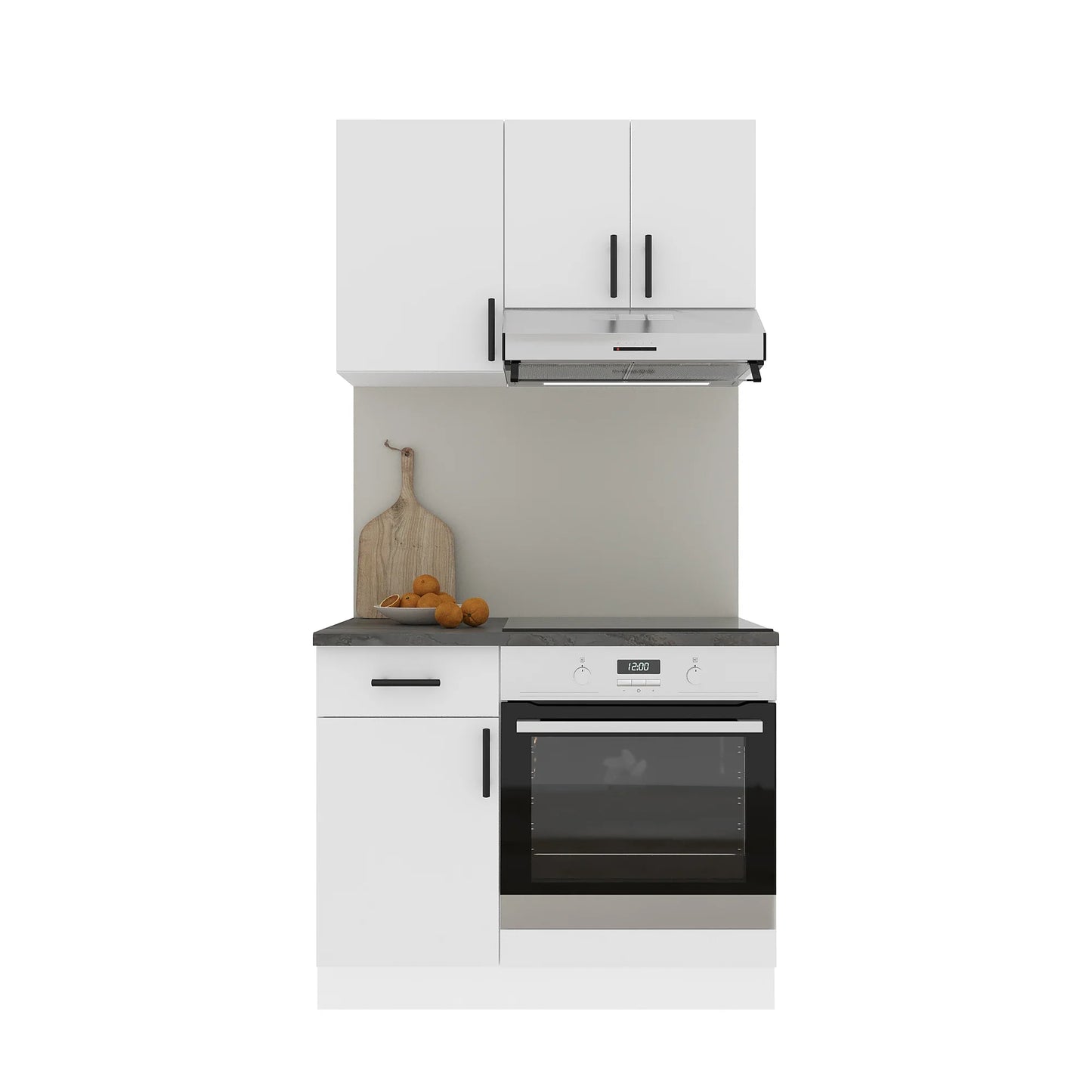 Set Bucatarie haaus Karo V1, Alb, Blat Thermo 28 mm, L 100 cm