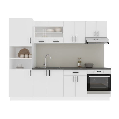 Set Bucatarie haaus Karo V20, Alb, Blat Thermo 28 mm, L 260 cm