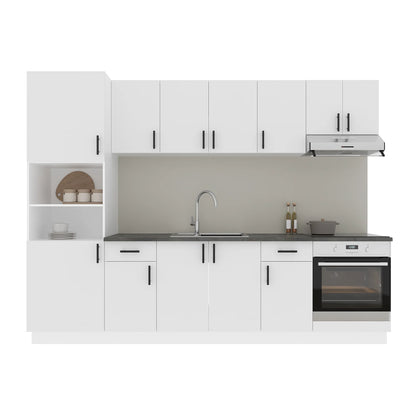 Set Bucatarie haaus Karo V24, Alb, Blat Thermo 28 mm, L 280 cm