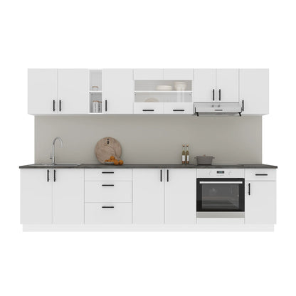 Set Bucatarie haaus Karo V28, Alb, Blat Thermo 28 mm, L 320 cm