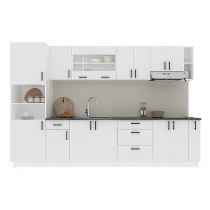 Set Bucatarie haaus Karo V29, Alb, Blat Thermo 28 mm, L 320 cm