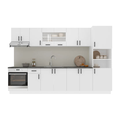 Set Bucatarie haaus Karo V30, Alb, Blat Thermo 28 mm, L 320 cm