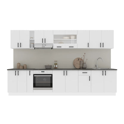 Set Bucatarie haaus Karo V32, Alb, Blat Thermo 28 mm, L 340 cm