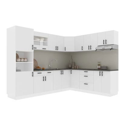 Set Bucatarie Colt haaus Karo V36, Alb, Blat Thermo 28 mm, L 280 x 220 cm