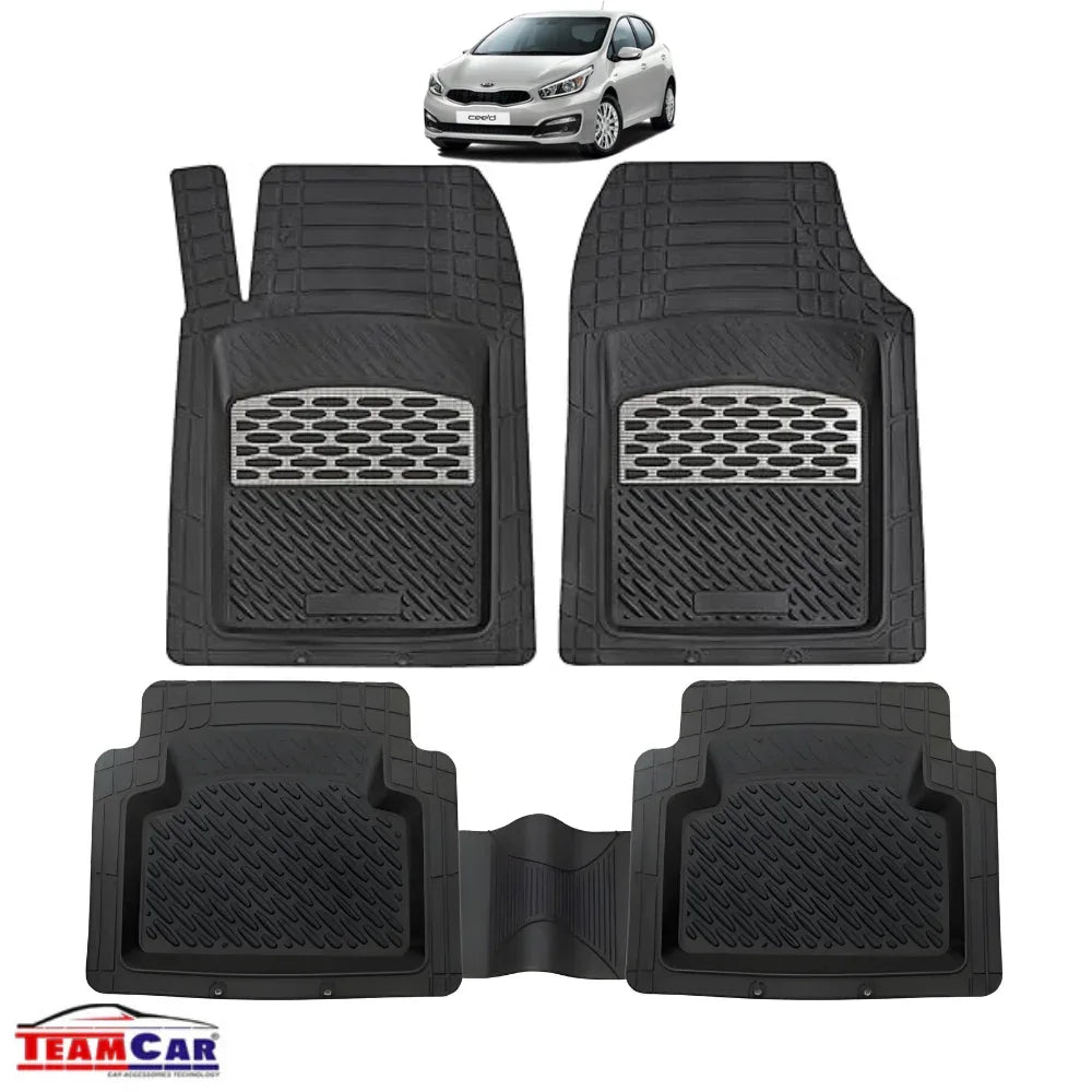 Kia Ceed II Covorase Auto TeamCar® Tip Tavita Compatibile (2012–2018) Silver - 221.ro