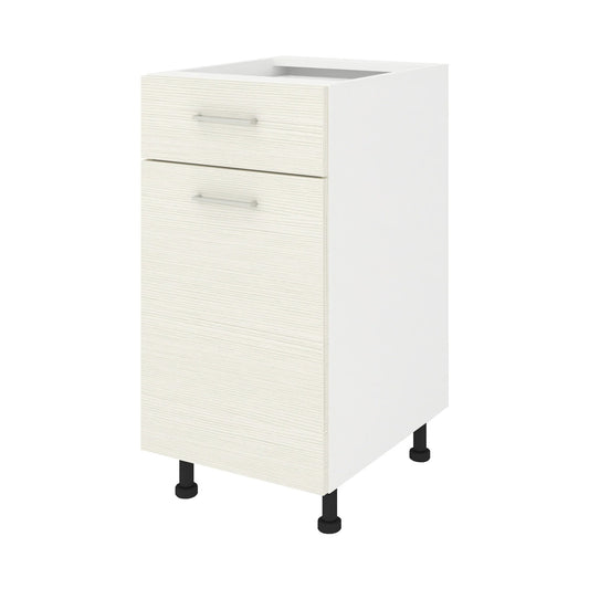 Corp Baza Lecce, 1 Sertar, 1 Usa, Larice/Alb, 40 x 50 x 80 cm