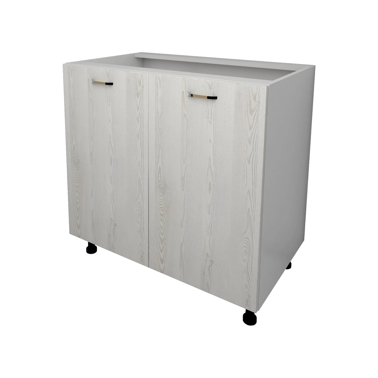 Corp Baza Lecce, 2 Usi, Pin Alb/Alb, 80 x 50 x 80 cm