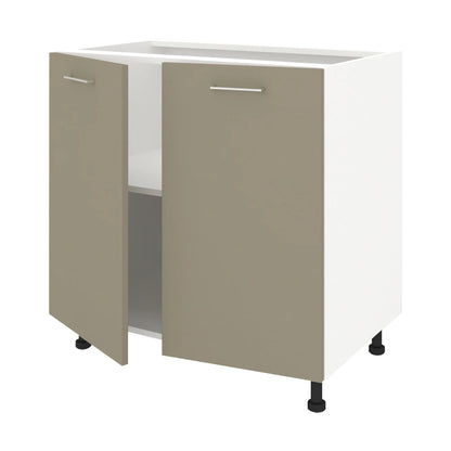 Corp Baza Lecce, 2 Usi, Taupe/Alb, 80 x 50 x 80 cm
