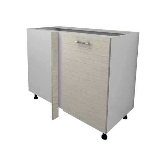 Corp Baza Colt Lecce, Lemn Alb/Alb, 98 x 50 x 80 cm