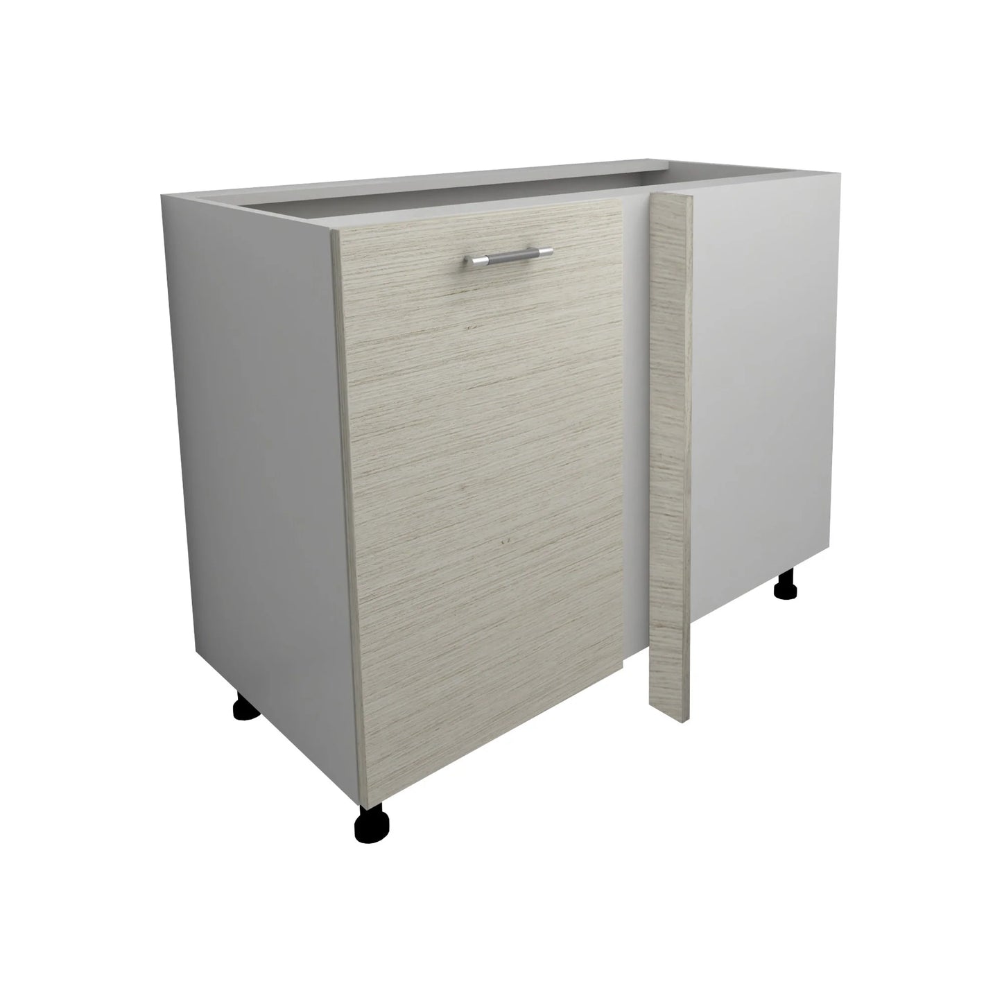 Corp Baza Colt Lecce, Lemn Alb/Alb, 98 x 50 x 80 cm