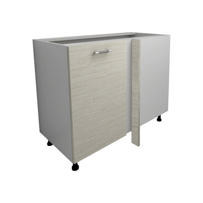 Corp Baza Colt Lecce, Lemn Alb/Alb, 98 x 50 x 80 cm