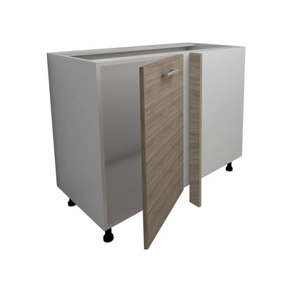 Corp Baza Colt Lecce, Stejar Sonoma Inchis/Alb, 98 x 50 x 80 cm