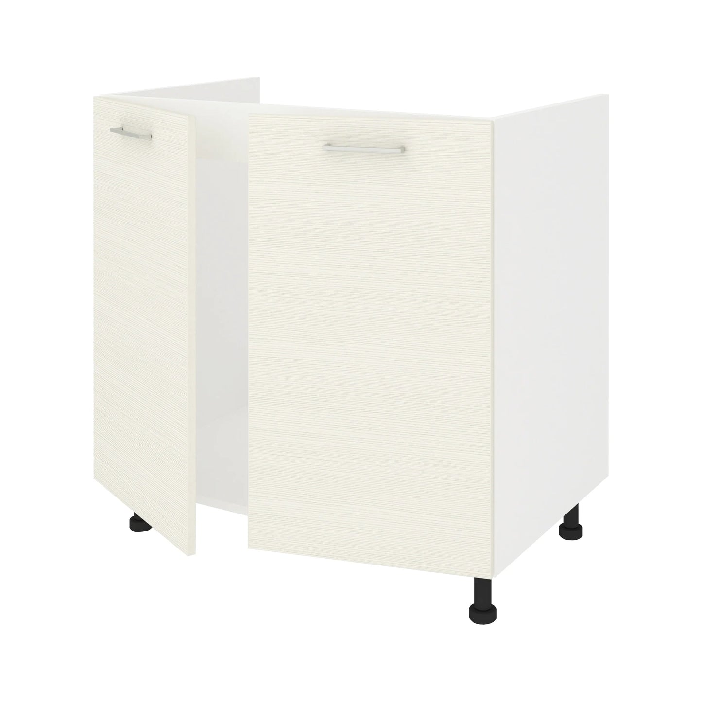 Corp Masca Chiuveta Lecce, 2 Usi, Larice/Alb, 80 x 50 x 80 cm