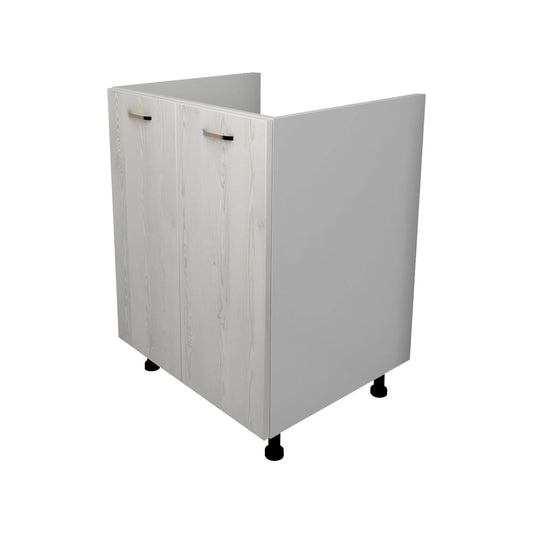 Corp Masca Chiuveta Lecce, 2 Usi, Pin Alb/Alb, 60 x 50 x 80 cm