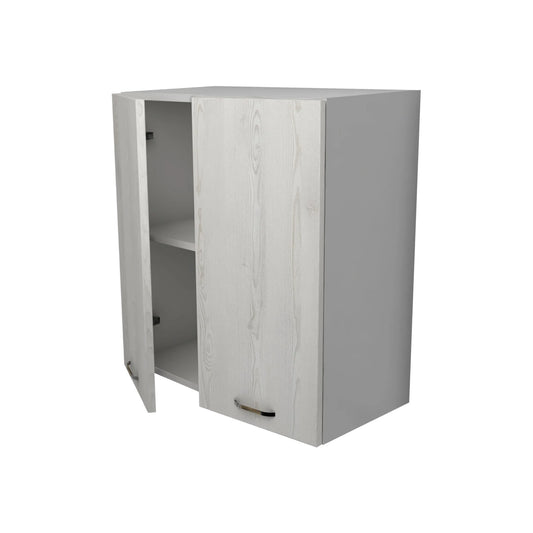 Corp Superior Lecce, 2 Usi, Pin Alb/Alb, 60 x 30 x 65 cm