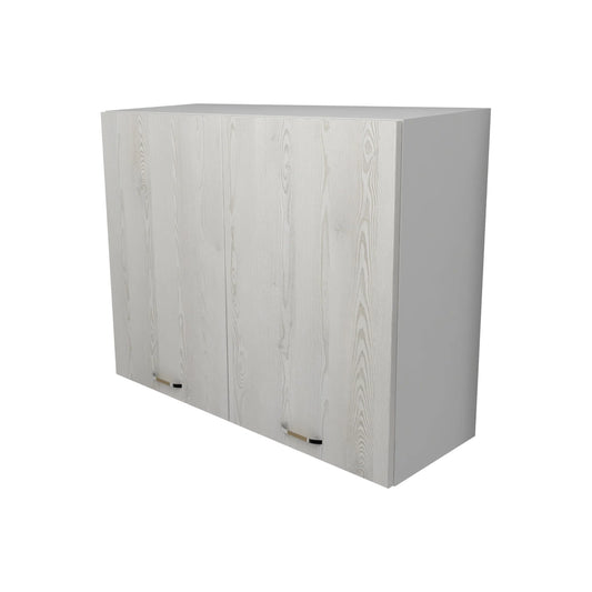 Corp Superior Lecce, 2 Usi, Pin Alb/Alb, 80 x 30 x 65 cm
