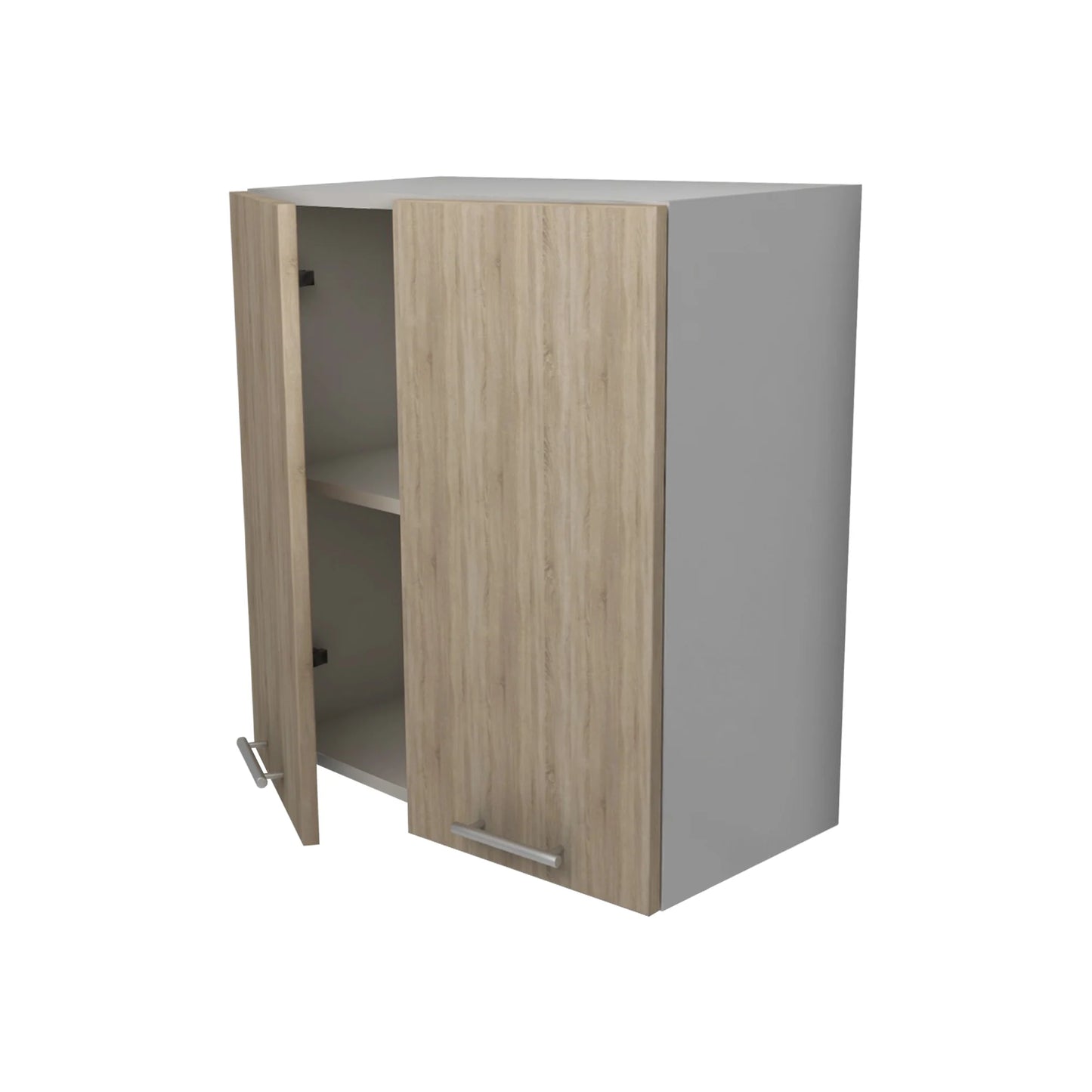 Corp Superior Lecce, 2 Usi, Stejar Sonoma/Alb, 60 x 30 x 65 cm
