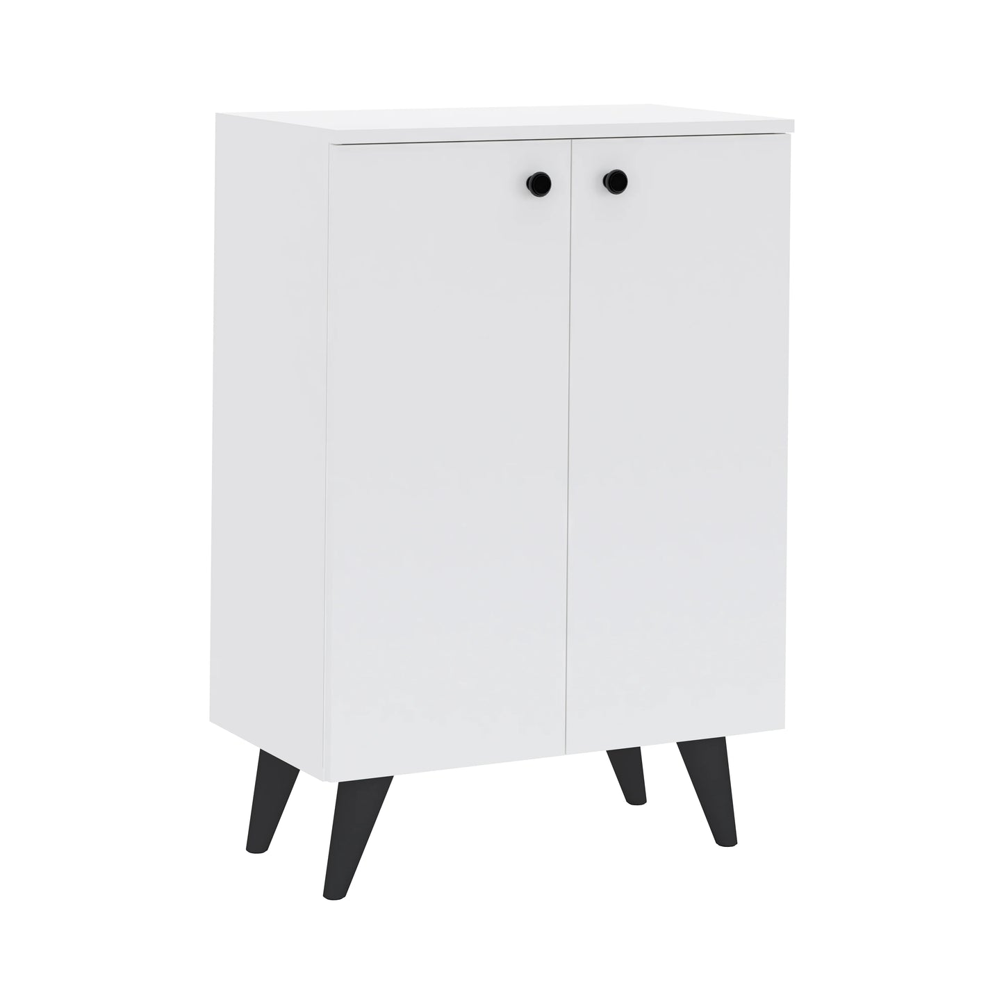 Pantofar Luton, 2 Usi, Alb, 62 x 35 x 90 cm
