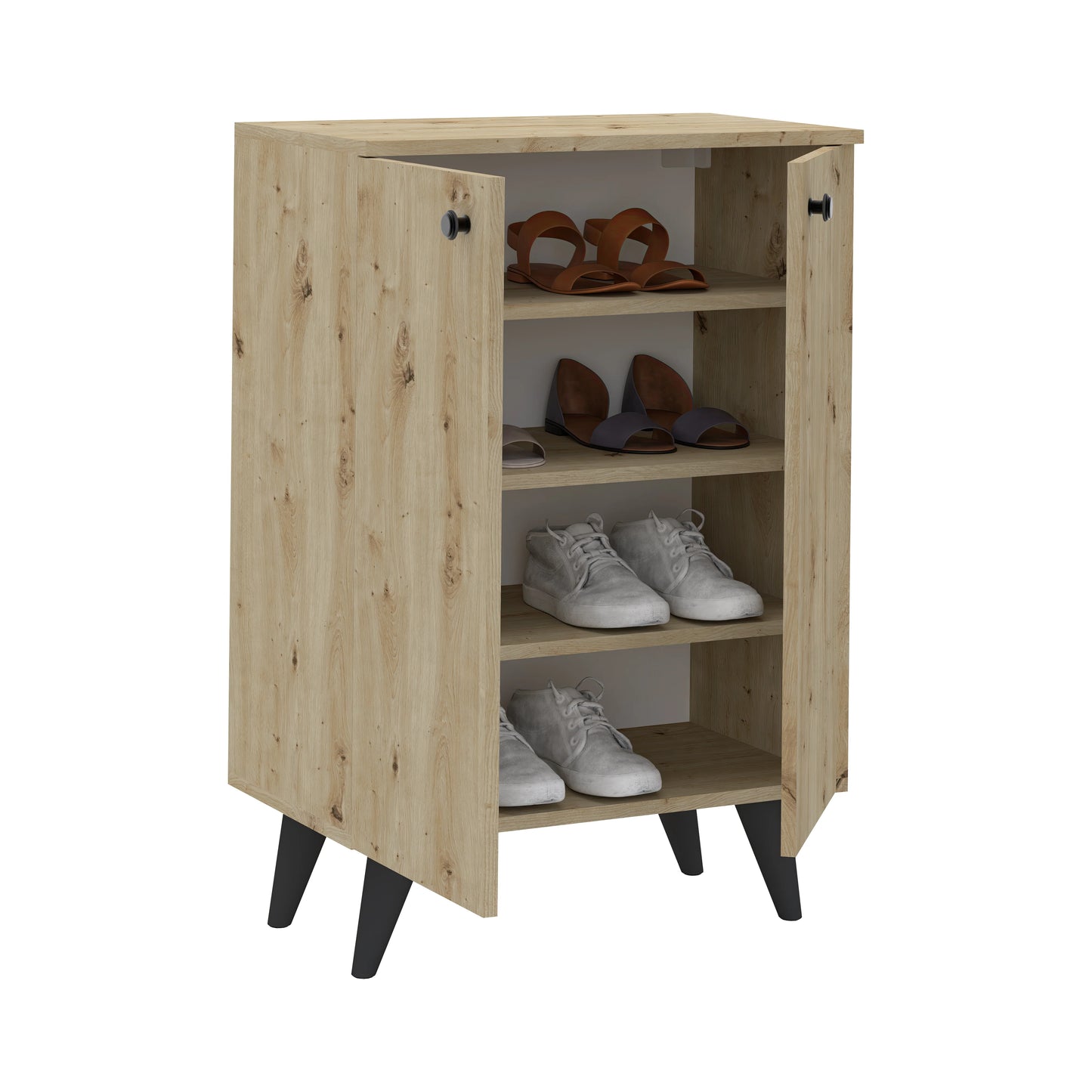 Pantofar Luton, 2 Usi, Stejar Artisan, 62 x 35 x 90 cm