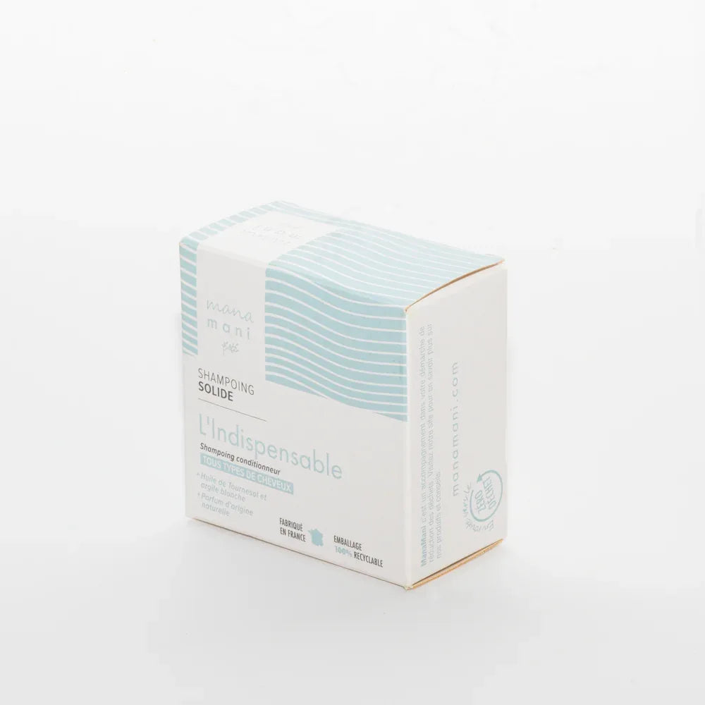 Șampon solid natural pentru păr cu argila albă (Kaolin), 70g.