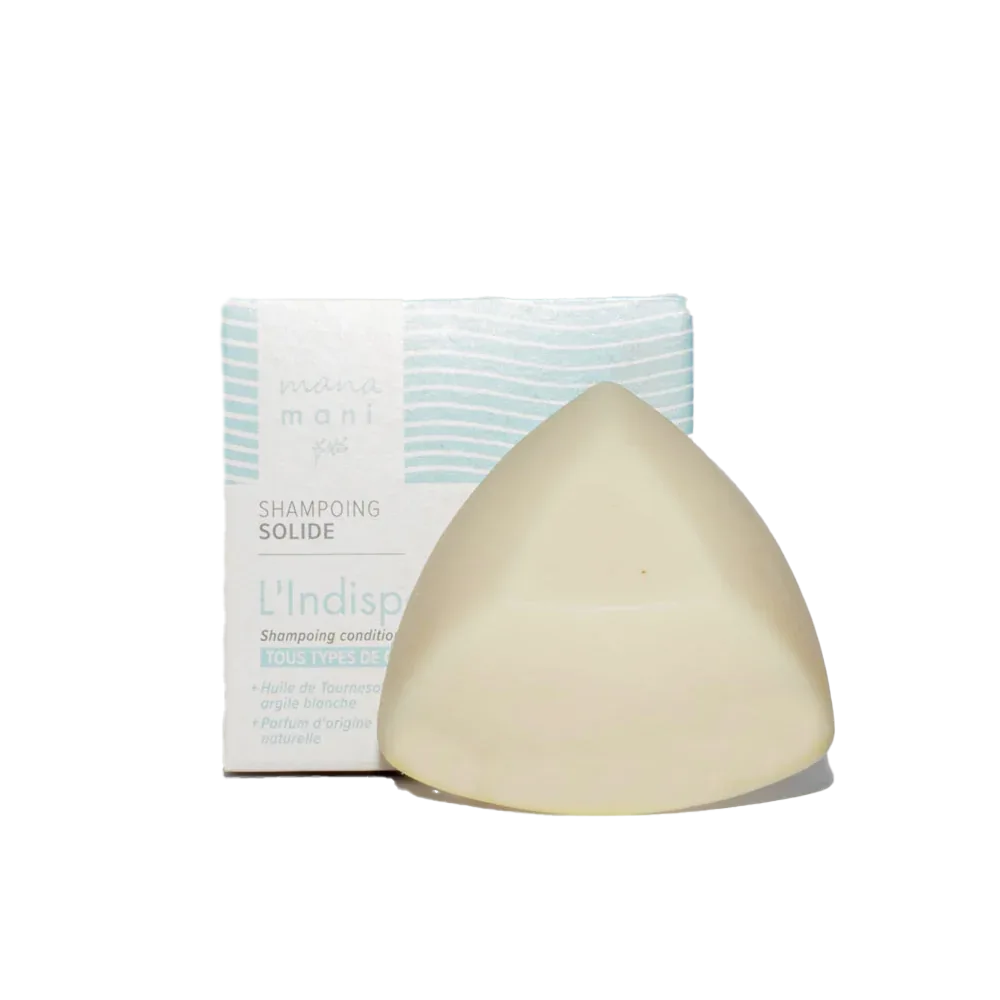 Șampon solid natural pentru păr cu argila albă (Kaolin), 70g.