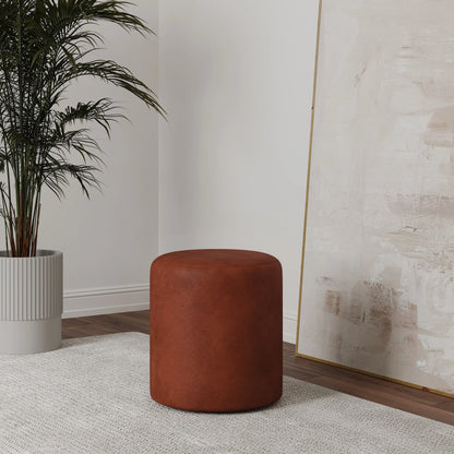 Taburet Tapitat haaus Mali, Caramel, Stofa, L 41 x l 41 x H 45 cm