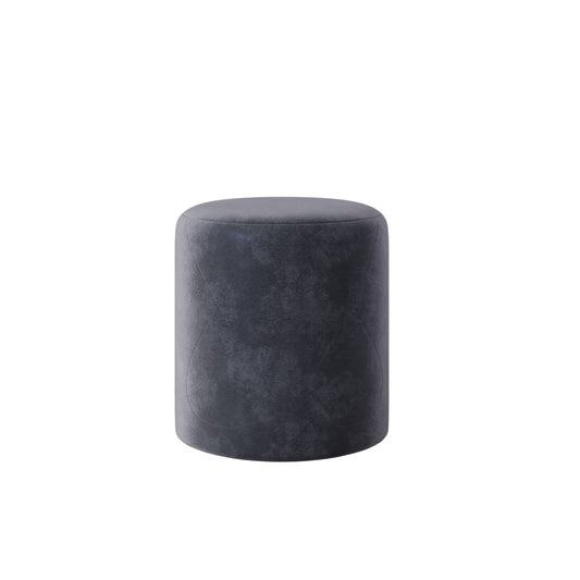Taburet Tapitat haaus Mali, Cenusiu, Stofa, L 41 x l 41 x H 45 cm