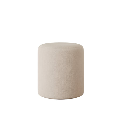 Taburet Tapitat haaus Mali, Crem, Stofa, L 41 x l 41 x H 45 cm