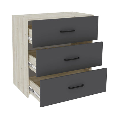 Set dormitor haaus Malmo V8, Pat 200 x 160 cm, Stejar Alb/Antracit