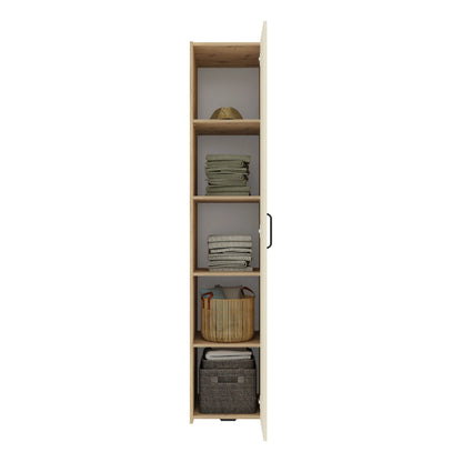 Set dormitor haaus Malmo V10, Pat 200 x 140 cm, Stejar Artisan/Argila