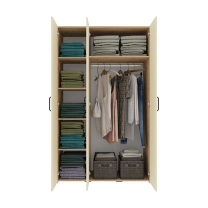 Set dormitor haaus Malmo V7, Pat 200 x 160 cm, Stejar Artisan/Argila