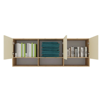 Set dormitor haaus Malmo V6, Pat 200 x 160 cm, Stejar Artisan/Argila