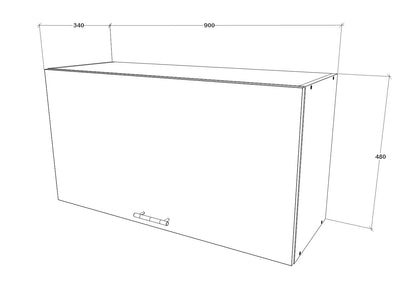 Corp Superior haaus Mars, 1 Usa, Alb, 90 x 34 x 48 cm