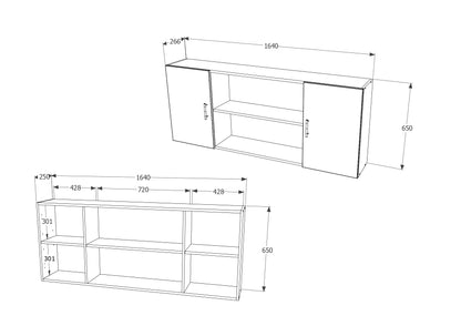 Set Dormitor haaus Madrid, Ulm Deschis/Wenge